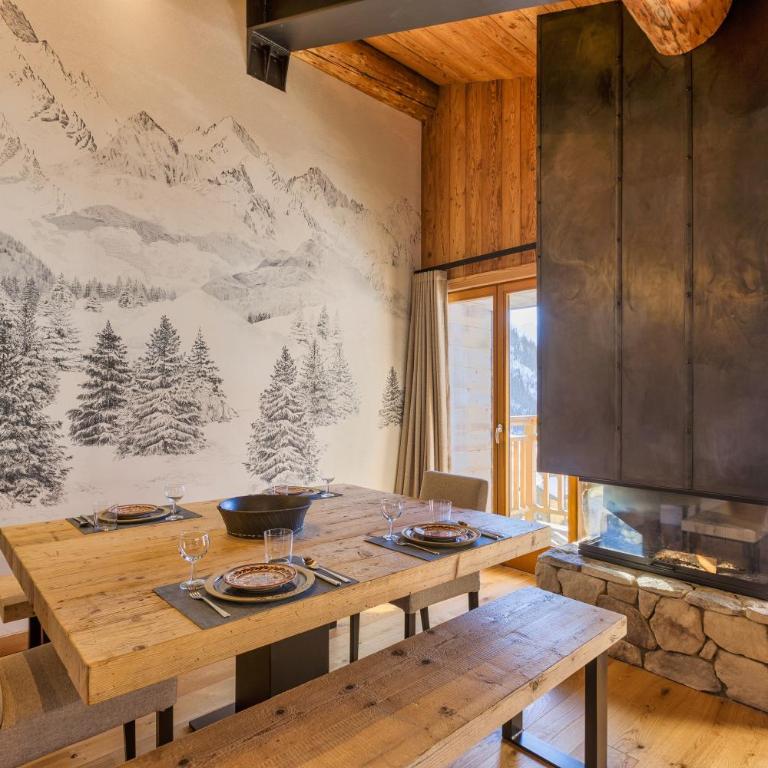 La Ferme à Roland ski in - ski out - Happy Rentals - Apartment mit Blick auf die Berge - 11