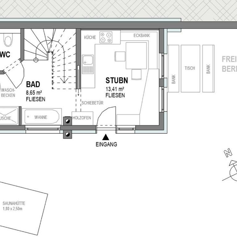 Troadkasten Chalet Unterkoller - Chalet mit 2 Schlafzimmern - 4