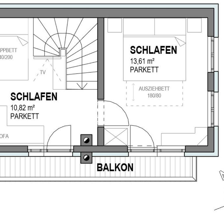 Troadkasten Chalet Unterkoller - Chalet mit 2 Schlafzimmern - 3
