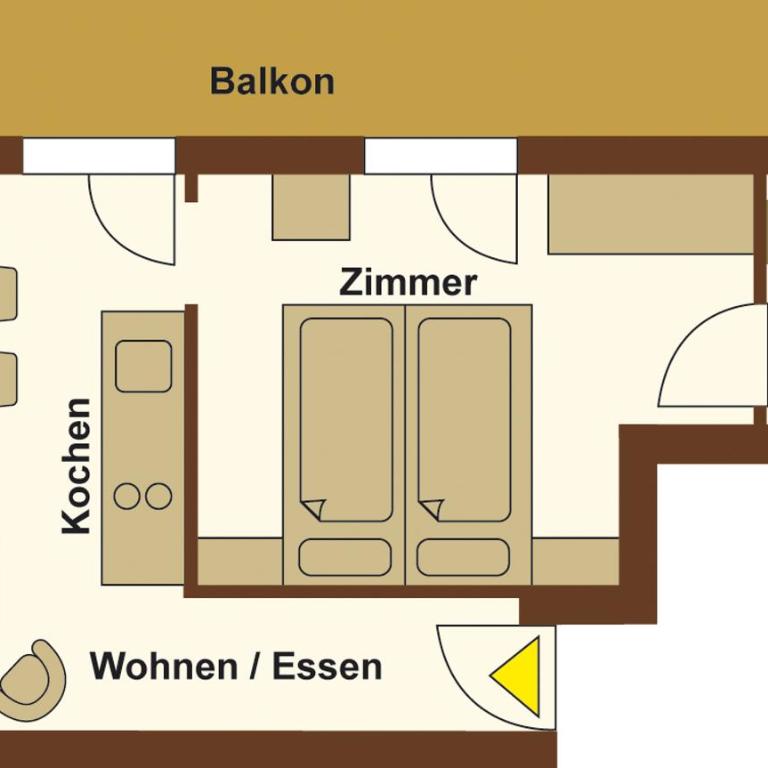 Landhaus Kaiserblick - Apartment Typ 1 - 1