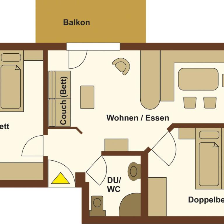 Landhaus Kaiserblick - Apartment Typ 2 - 1