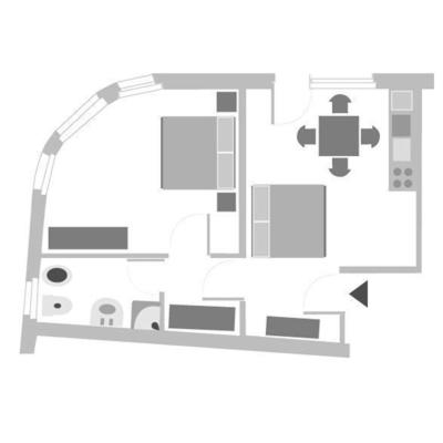 Aparthotel Carinzia - Appartamento con 1 Camera da Letto (4 Adulti) - 4