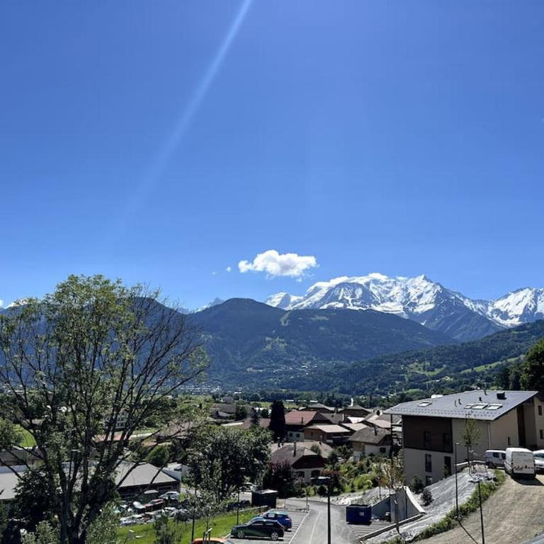 Panorama Mont-Blanc - grande terrasse, linge de maison, wifi, parking privé, cuisine équipée - 2 personnes - Chambre Double - Vue sur Montagne - 1