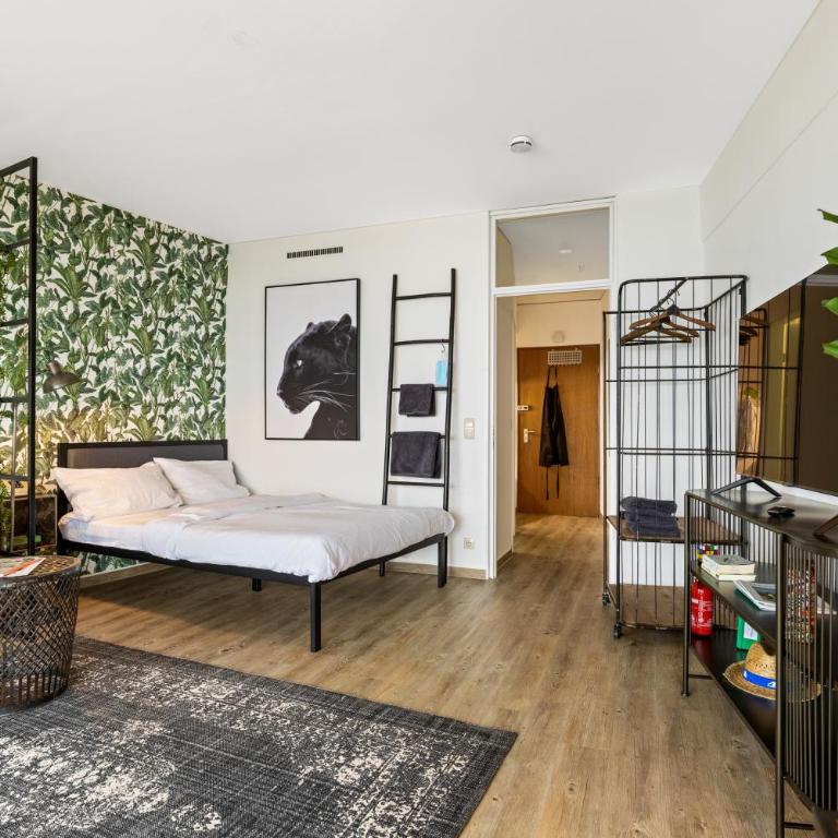 Studio an der Kongresshalle mit Blick über die Stadt - Apartment mit 1 Schlafzimmer - 5