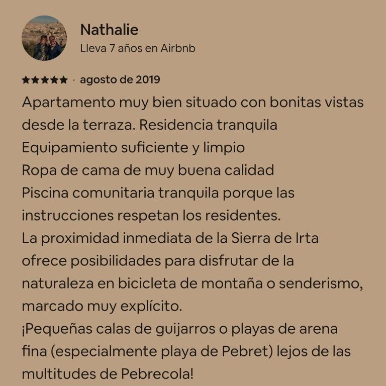 Apartamento en Sierra de Irta Peñiscola Font Sol 4 - Apartamento de 1 dormitorio - 25