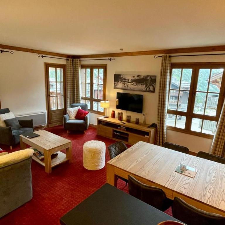 Arc 1950 - Appt 2CH - 6 pers - Rés 5* luxe - Piscine, sauna, hamman, jacuzzi - Classé 5 cristaux Paradiski - Apartment mit 2 Schlafzimmern - 3