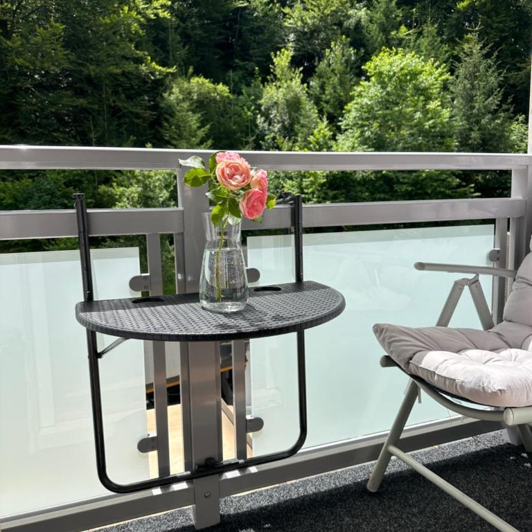 Ferienwohnung Waldblick, Faaker See - Apartment mit 1 Schlafzimmer und Balkon - 14