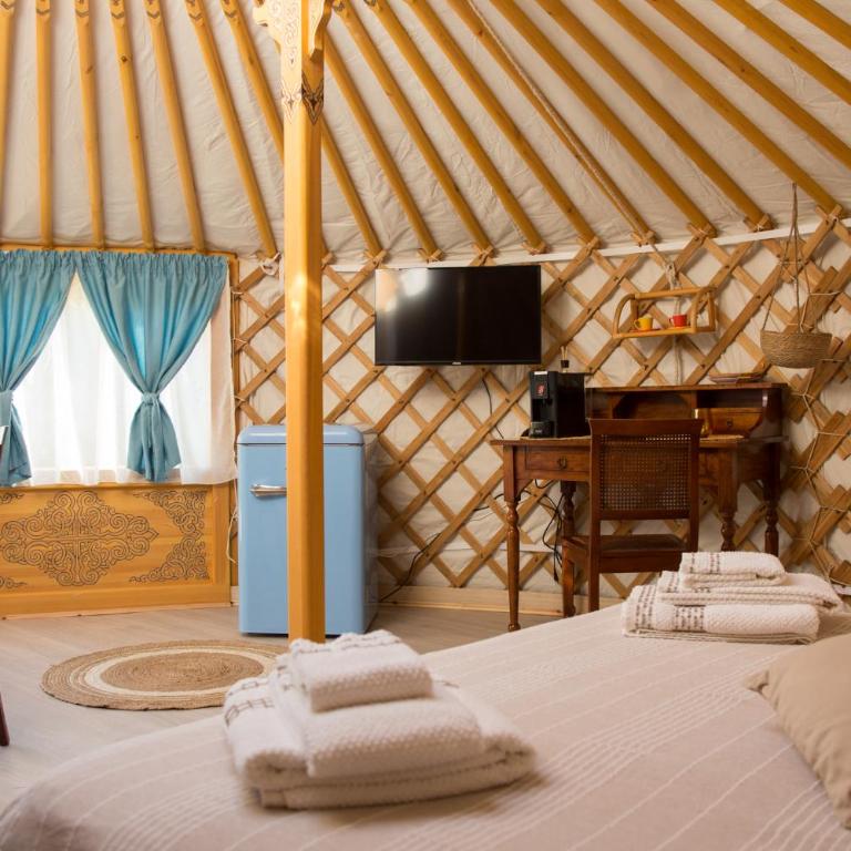 Yurta Glamping B&B San Leone Agrigento - tra mare e pineta - Deluxe Double Room with Side Sea View - 3