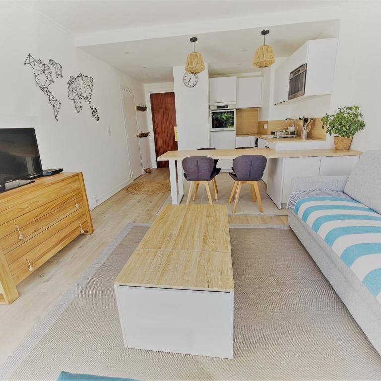 Le Capitole - Studio d'exception accès direct à la plage Benoît - Monolocale con Vista Giardino - 13