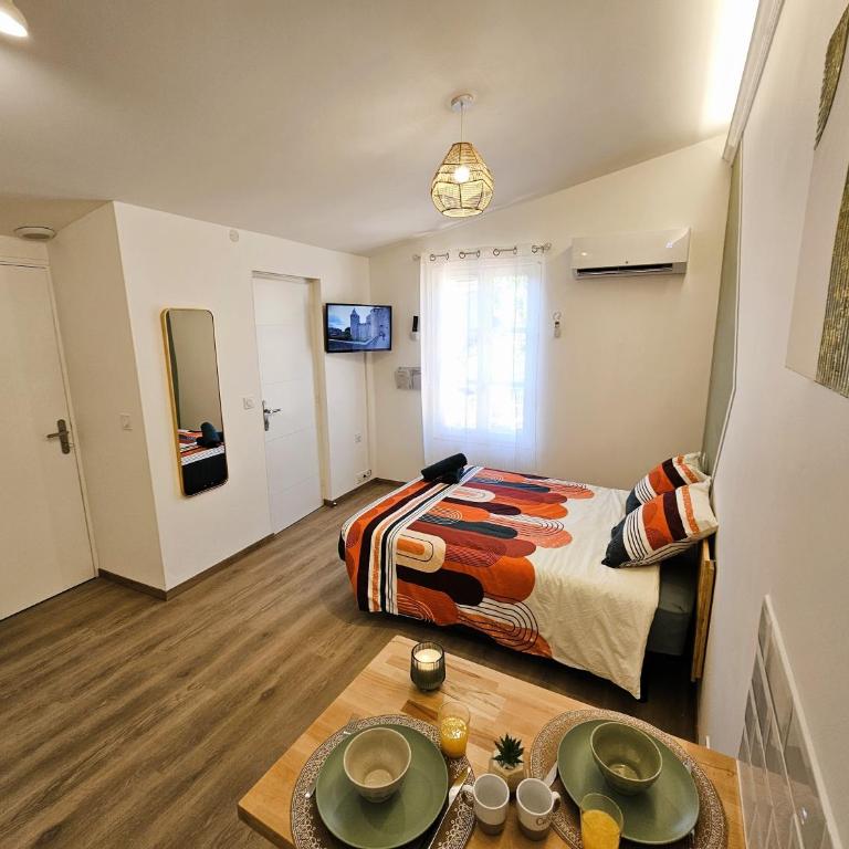Tout confort ! Ville, Climatisation, Parking, Wifi, Calme, TV - Apartamento de 1 dormitorio - 8
