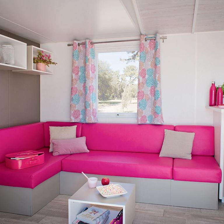 Camping Domaine de la Ville Huchet - Mobile Home Comfort Tribu 4 bedrooms - 3