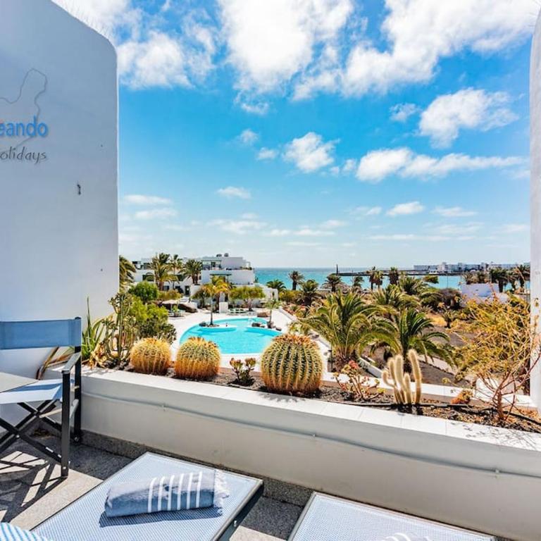 House of the Horizon Playa Las Cucharas VV penthouse with sea & pool view AIRCON - Apartamento de 2 dormitorios con balcón y vistas al mar - 7
