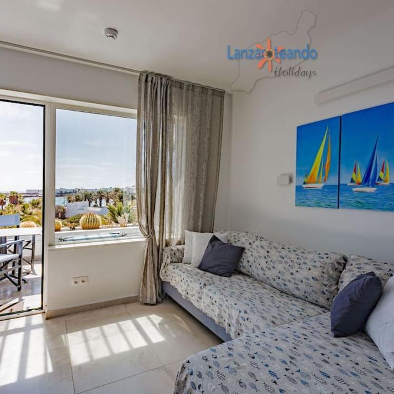 House of the Horizon Playa Las Cucharas VV penthouse with sea & pool view AIRCON - Apartamento de 2 dormitorios con balcón y vistas al mar - 5
