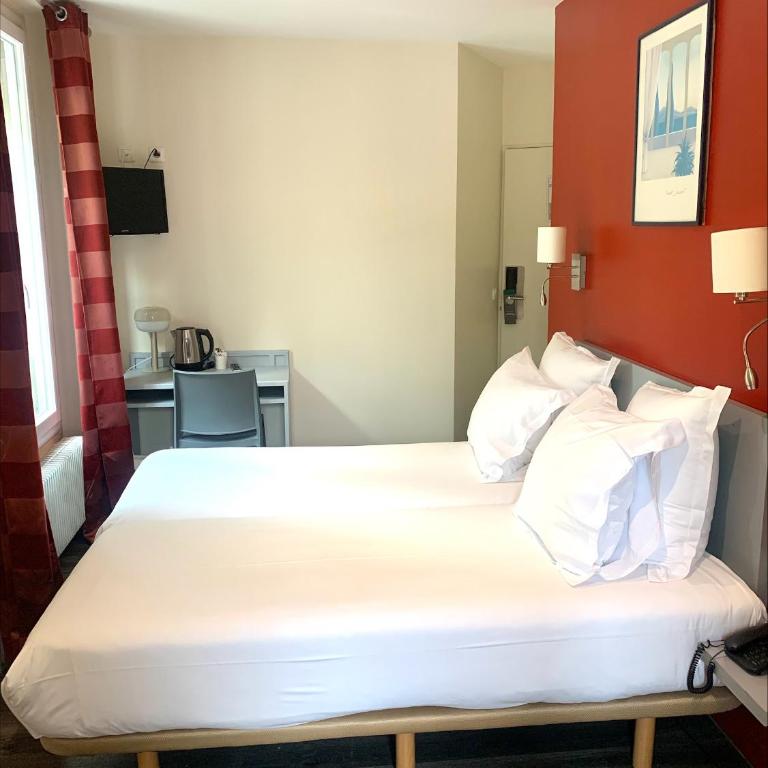 Hipotel Belgrand Edith Piaf - Chambre Lits Jumeaux - 1