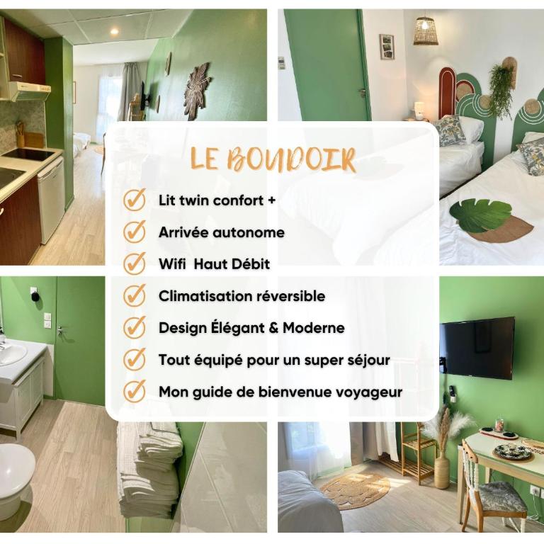 Boudoir - Clim-Wifi-Twin-Gare - Apartment mit 1 Schlafzimmer - 2