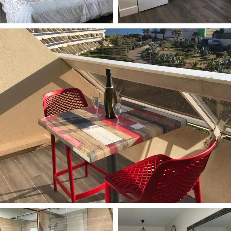 Studio Héliopolis vue mer village naturiste - Apartment mit 1 Schlafzimmer - 1