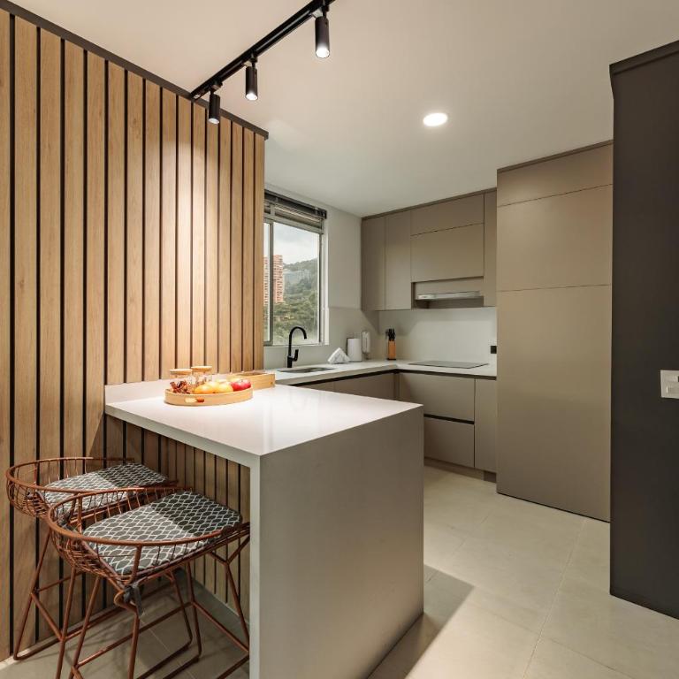 Blux Apartments Medellin - Apartamento de 1 dormitorio con balcón y vistas a la montaña - 16