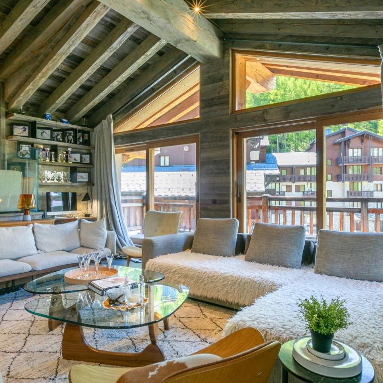 Luxueux 5 pièces avec cheminée, balcon panoramique, proche des pistes - Val-d'Isère - FR-1-694-108 - Appartement - 6