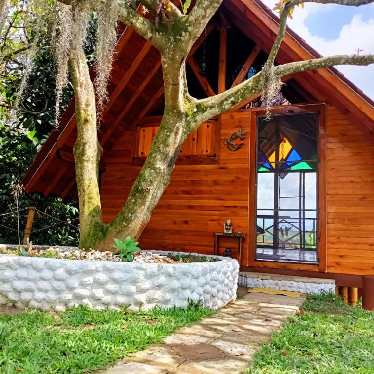 Cabañas la Miranda - Double Room with Mountain View - 20