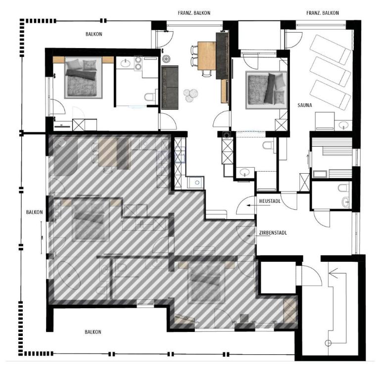 Der Stadlmeyer - Two-Bedroom Apartment with Bathroom - 2