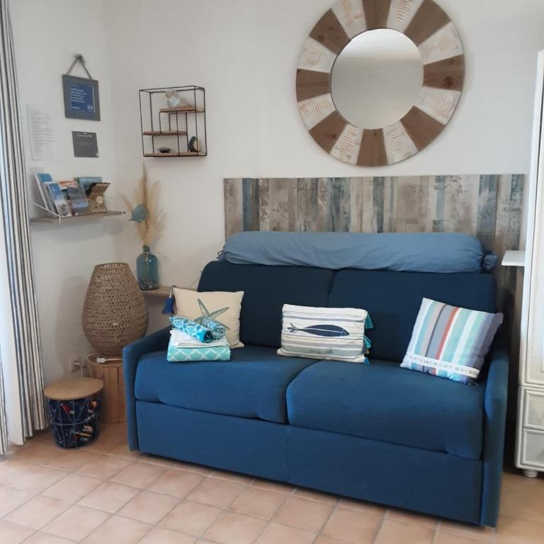 "TI SABLE" Agréable studio climatisé, Jolie Vue Mer, Piscine à Cavalaire sur Mer Golfe de St-Tropez - Appartement - Vue sur Mer - 18