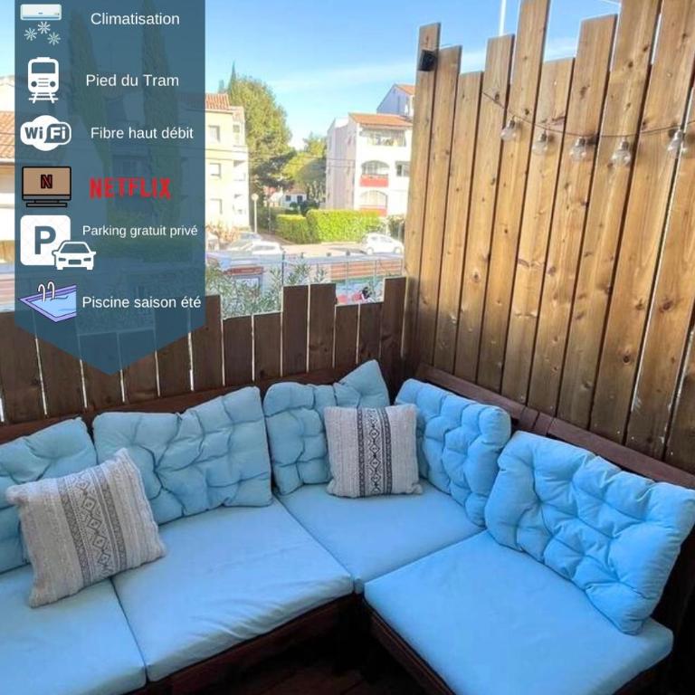 Joli T2/ Tram/ Clim/ Parking/ Wifi/ Piscine - Appartement 1 Chambre - 1