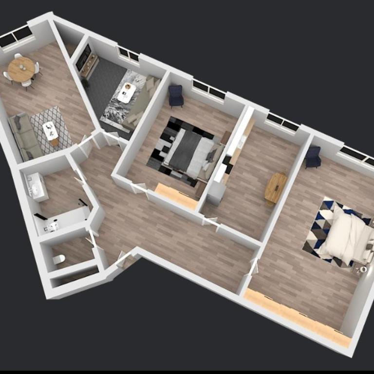 Appartement unique - Centre ville - Three-Bedroom Apartment - 5