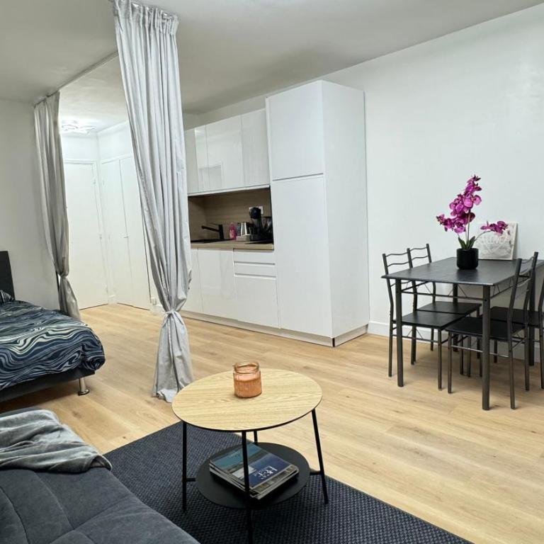 Apt Juan-les-Pins Clim-Plage 200m -Piscine - Monolocale - 4