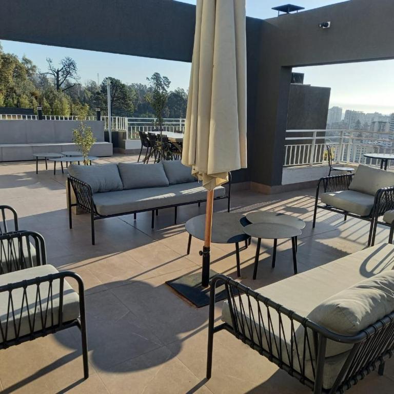 Hermoso y moderno departamento, nuevo, a pasos de la Quinta Vergara, cercano a los mejores atractivos de viña del mar, con maravillosa vista - Apartamento de 1 dormitorio - 39