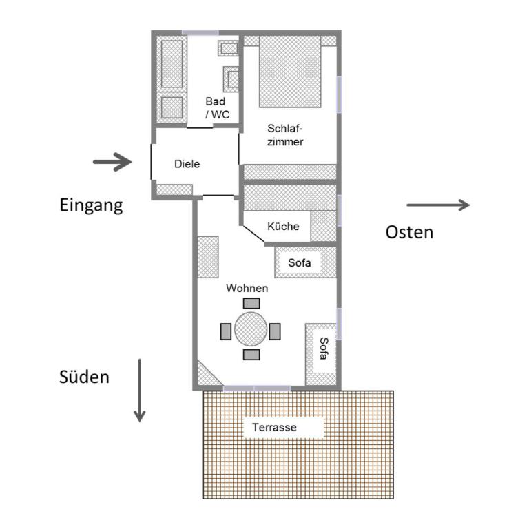 Haus Entfelden - Apartment mit 1 Schlafzimmer und Terrasse - 27