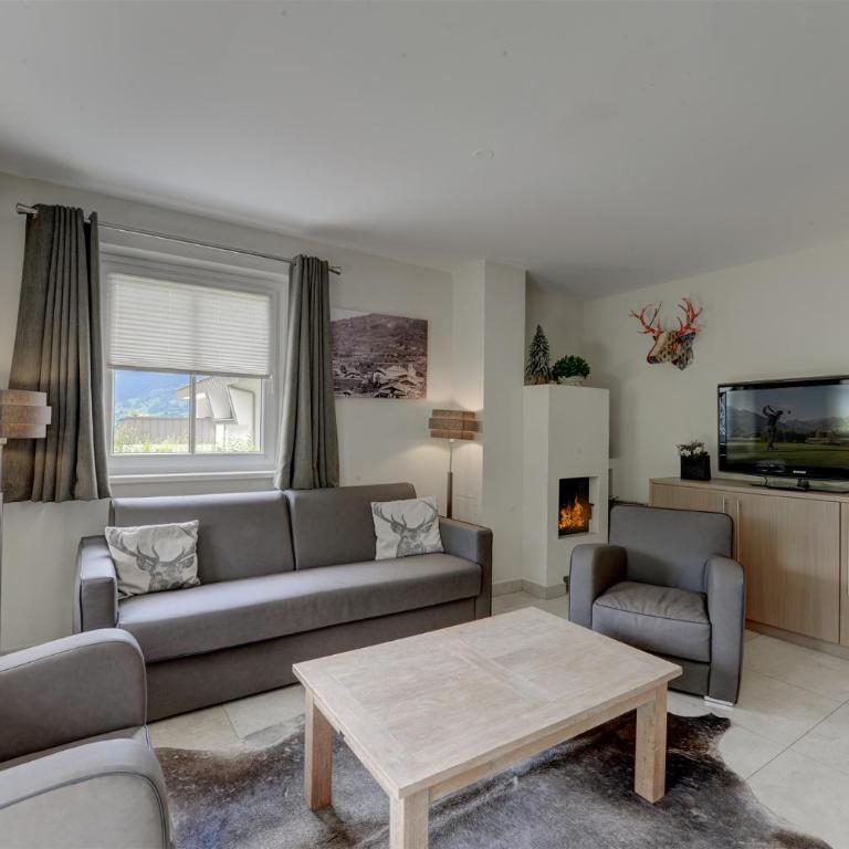 Residenz an der Burg by Kaprun Rentals - Deluxe Apartment mit 1 Schlafzimmer und Gartenblick - 12