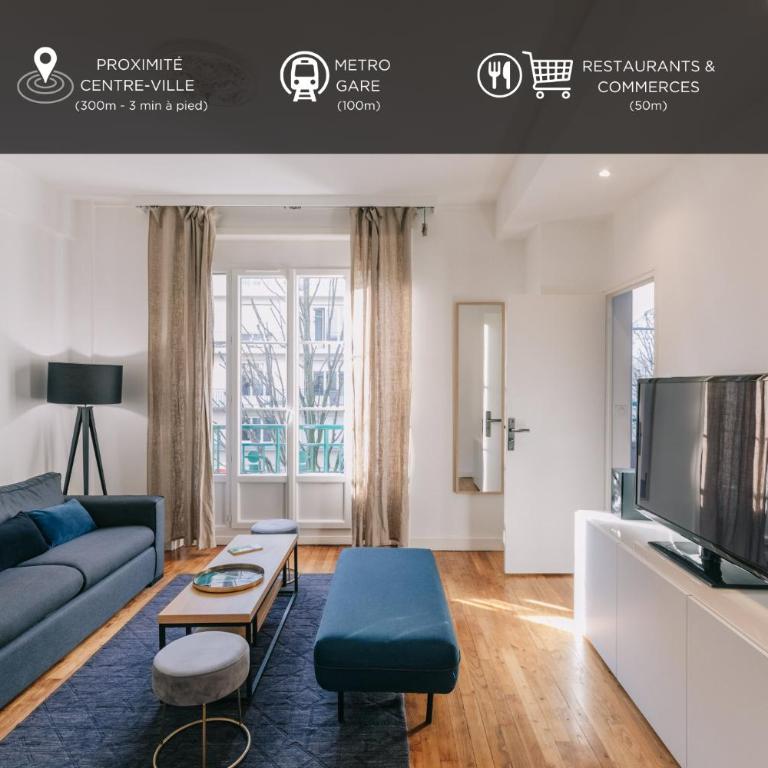 LIK APPARTS Gare Rennes - Appart LE HERON - Appartement Standard - 3