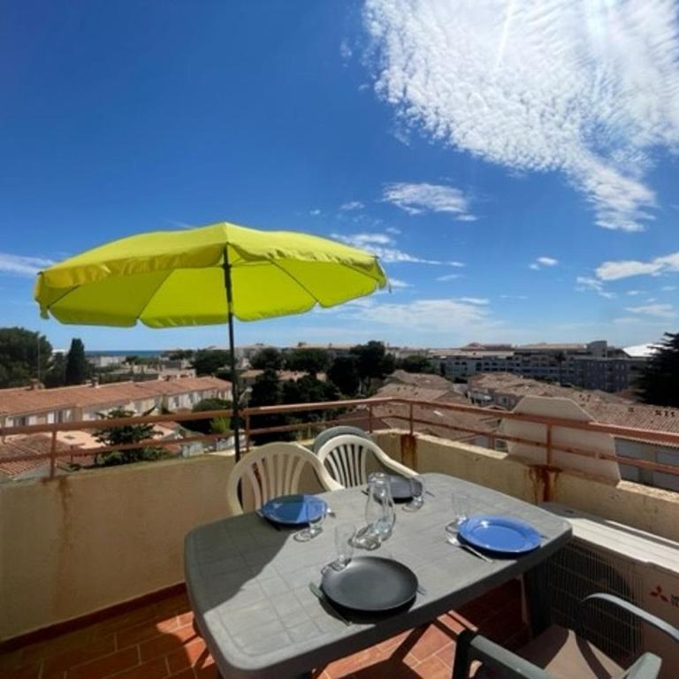 Studio cabine climatisé avec terrasse et parking à 500m de la plage de Sète - FR-1-338-144 - Studio - 1