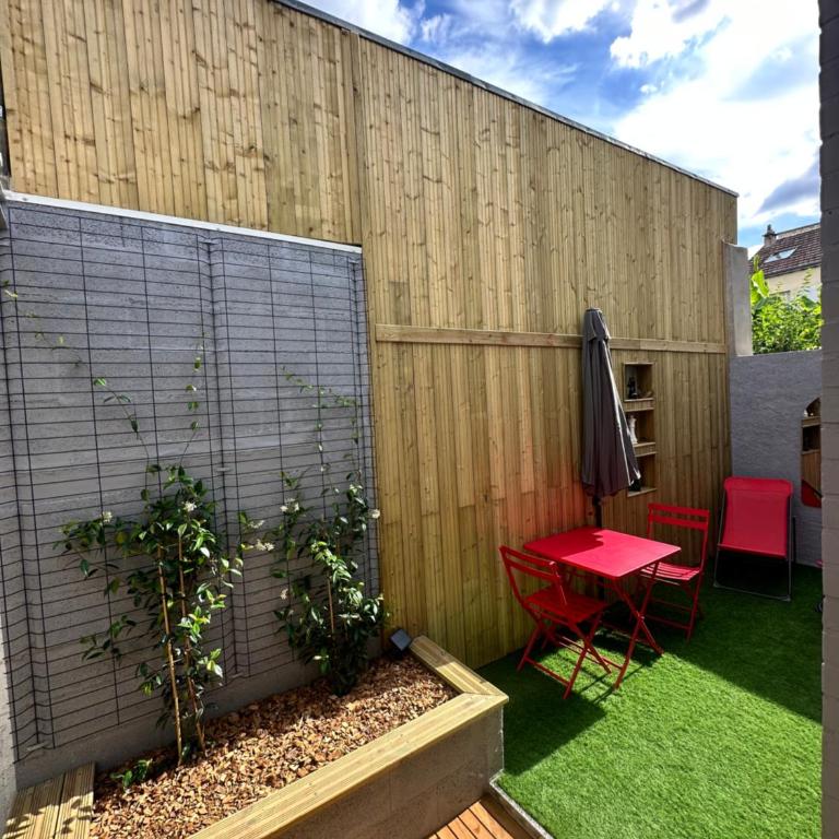 Le cosy charmeur Climatisé avec patio - One-Bedroom Apartment - 22