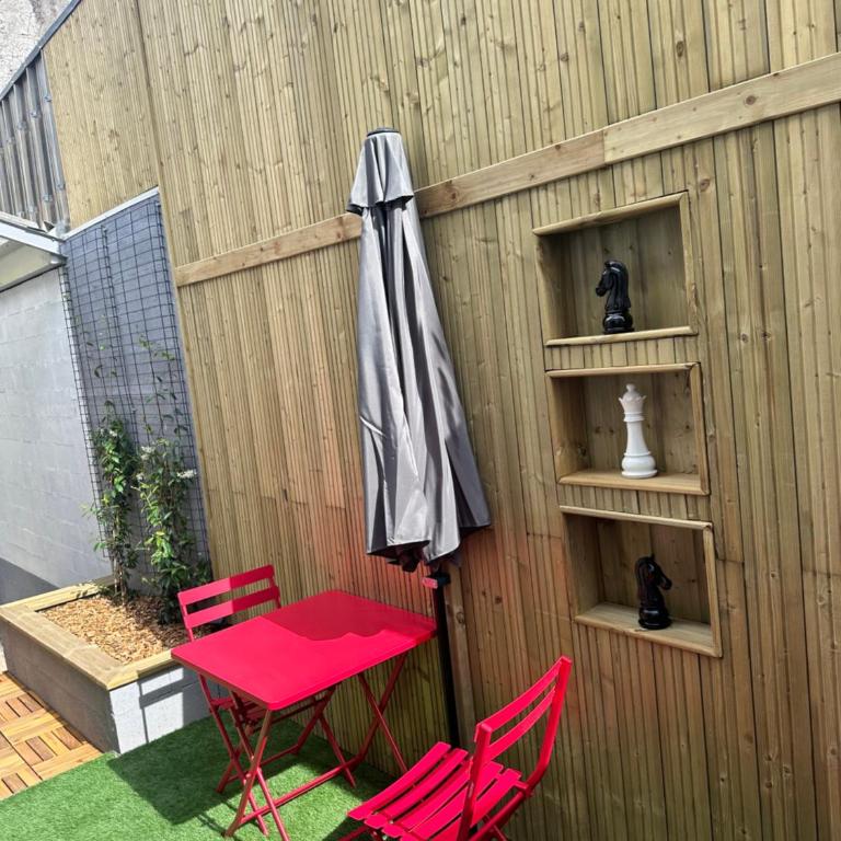 Le cosy charmeur Climatisé avec patio - One-Bedroom Apartment - 23