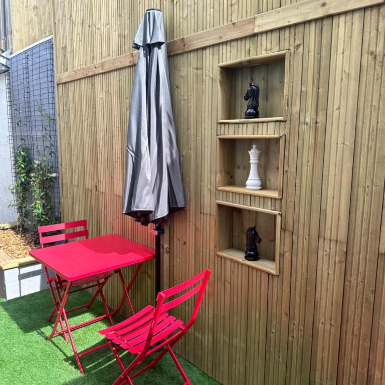 Le cosy charmeur Climatisé avec patio - One-Bedroom Apartment - 21