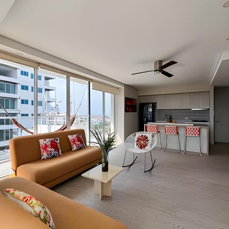 2 Bedrooms Jacuzzi and Sea View. Beach Front - Two-Bedroom Apartment - 63
