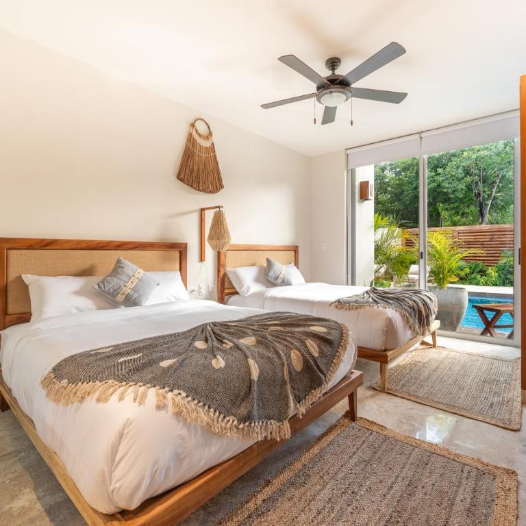 Nhoa Tulum Aparthotel by Maya PM - Habitación Doble Deluxe con acceso a la piscina - 1 o 2 camas - 1