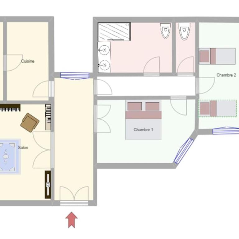 Elégant appartement parisien - Three-Bedroom Deluxe Apartment - 25