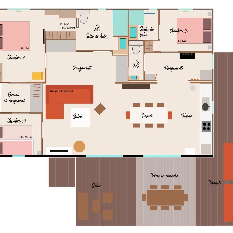 "LE MARINA" Hotel Appartements à Sérignan plage, proche de la mer, avec piscine Juillet-Août - Chalet con 3 Camere da Letto - 15