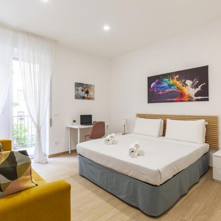 Hostly-Libia Light Lodge-10min Metro to Colosseum - Deluxe Apartment mit 3 Schlafzimmern - 3