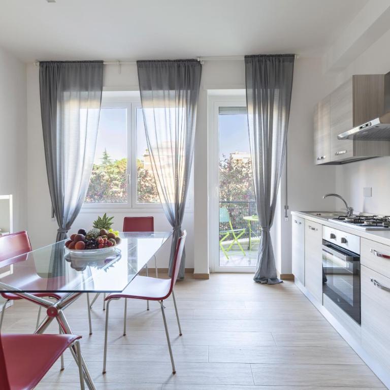Hostly-Libia Light Lodge-10min Metro to Colosseum - Deluxe Apartment mit 3 Schlafzimmern - 34