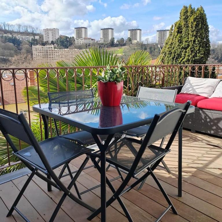 Appart climatisé Terrasse Vue sur Lyon et les quais de Saône - Apartment mit 2 Schlafzimmern - 17