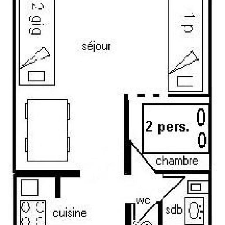 Résidence Le Jannu - 2 Pièces 5 pers - LE JANNU - 209JA - PLAGNE CENTRE MAE-8824 - Appartement - 2