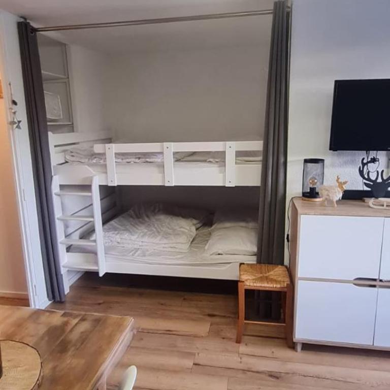 Le Flocon-Studio cabine-Balcon 4-6 Pers à 100m des pistes - Estudio Familiar - 15