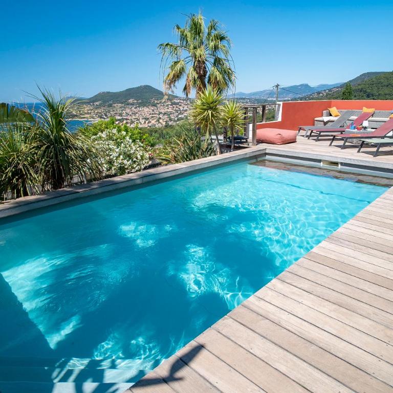 Provence Villa 11 Personnes vue mer Almanarre KiteSurf - Villa avec Piscine Privée - 5