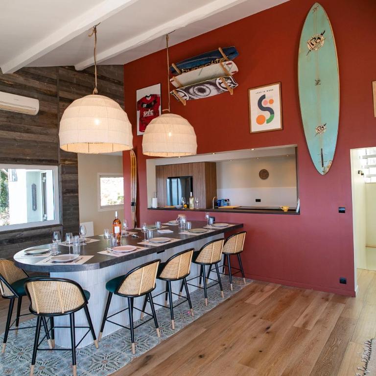Provence Villa 11 Personnes vue mer Almanarre KiteSurf - Villa avec Piscine Privée - 13