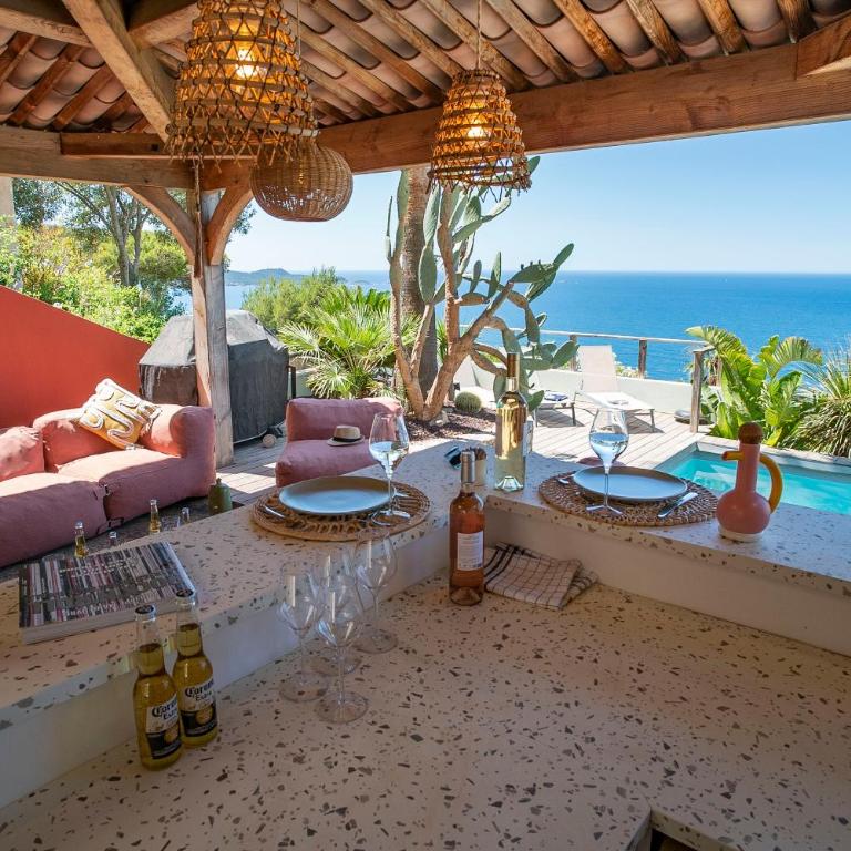 Provence Villa 11 Personnes vue mer Almanarre KiteSurf - Villa avec Piscine Privée - 6