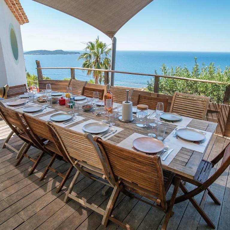 Provence Villa 11 Personnes vue mer Almanarre KiteSurf - Villa avec Piscine Privée - 21