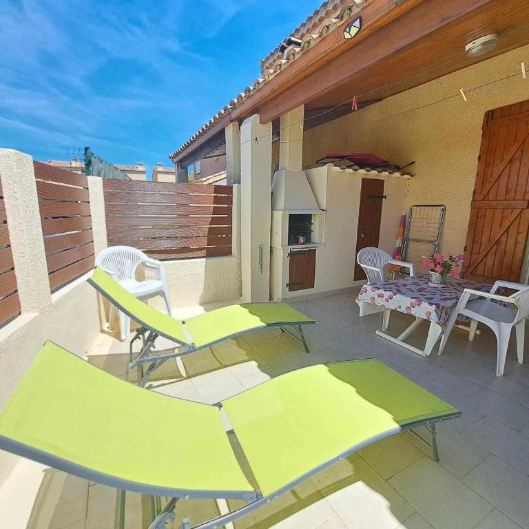 Charmante maison 2 pièces cabine, terrasse, BBQ, parking privé, proche plage - Marseillan - FR-1-326-562 - Maison de Vacances - 1